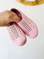 Pink Pearlescent Slip-On Shoes, size 12