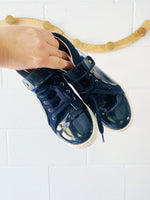 Jacadi Navy Patent Sneakers, youth size 3