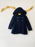 Jacadi Navy Wool Toggle Zip Coat, 4 years