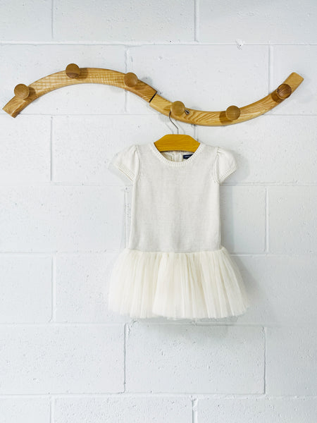 Creamy Flounce Dress, 18-24 months