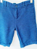 Mayoral Linen Blend Navy Bermuda Shorts, 9 years