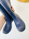 Stomp Navy Blue Rain Boots, size 12