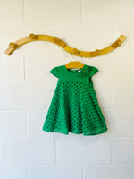 Mayoral Kelly Green Eyelet Dress, 24 months