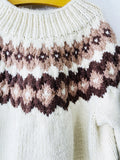 Beautiful Browns Fair Isle Sweater, 8-10 years