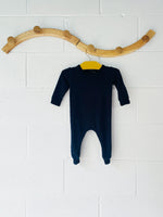 os & oakes Black Soft Romper, 6-12 months