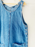 Vintage Denim Dress, Women's LG