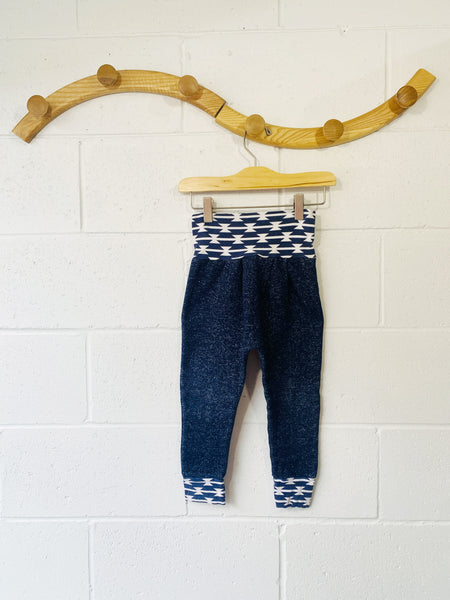 Heather Blue Grow With Me Pants, 1-3 years