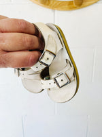 Sun-San Sea Wee White Sandals, size 3