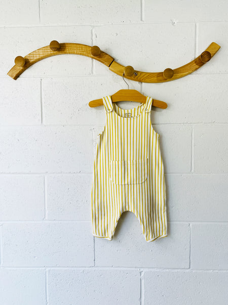Yellow Stripe Romperall, 12-18 months
