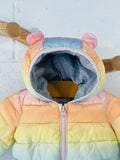 Rainbow Puff Jacket, 6-12 months