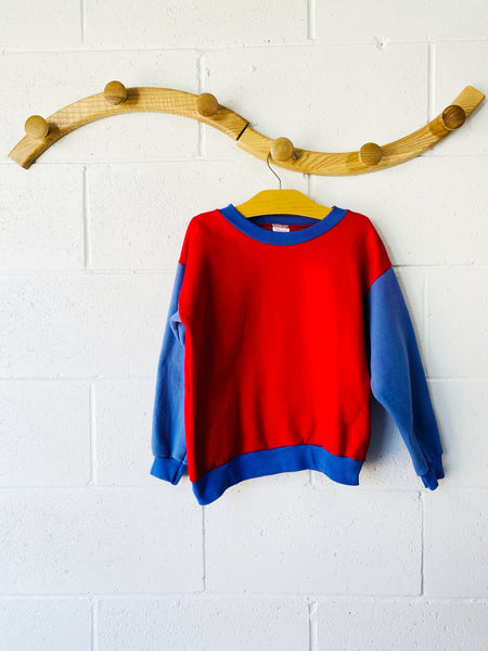 Vintage Colour-Block Sweatshirt, 5-6 years (youth LG)