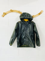 Translucent Bottle Green Rain Coat, 6 years (XS)