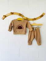 Light Brown Waffle Lounge Set, 6-12 months (70)