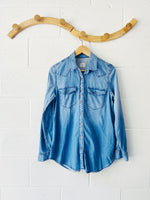 Denim Pregnancy Button Up, Women's SM