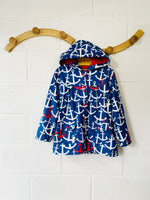 Anchors Away Terry Lined Rain Coat, 6 years