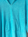 Turquoise Hooded Terry Cover Up, 5-6 years (SM)
