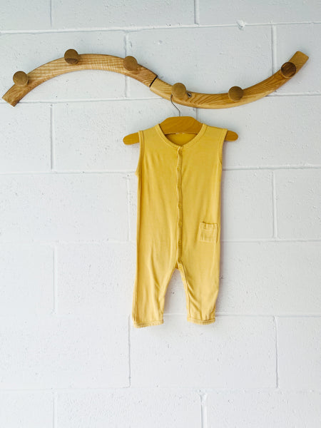 Kyte Baby Yellow Softy Romper, 6-12 months