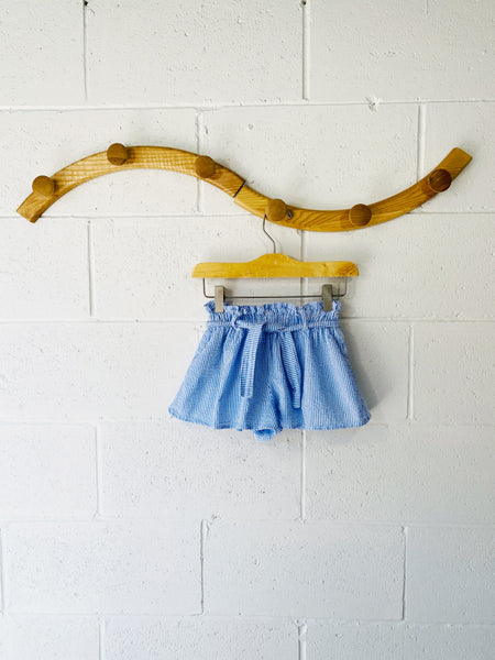 Seersucker Paperbag Shorts, 1.5-2 years