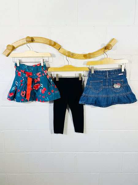 Two Skirts + One Leggings Bundle, 18-24 months