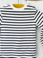 Navy Breton Stripe Long Sleeve, 6-12 months