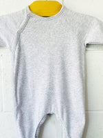 Petit Bateau Grey Sleeper, 1 month (newborn)