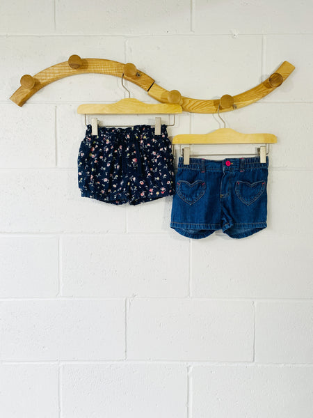 Floral + Denim Shorts Bundle, 4 years