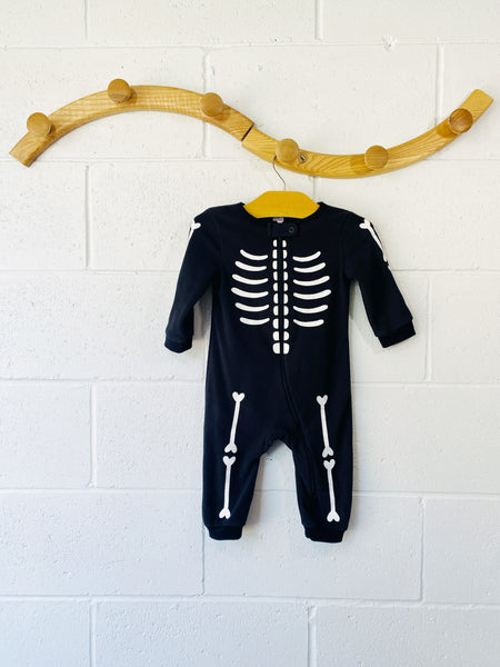 Fleecy Skeleton Costume, 6-12 months