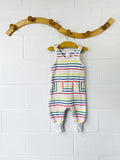 hanna andersson Rainbow Stripe Romper, 18-24 months (80)