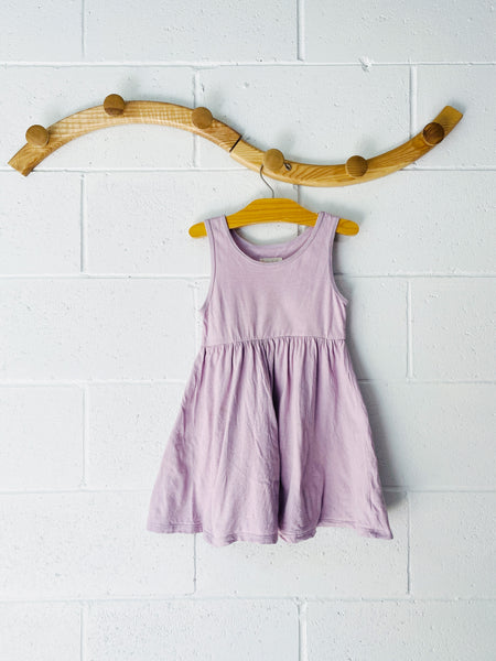 mini mioche Light Purple Tank Dress, 3-4 years