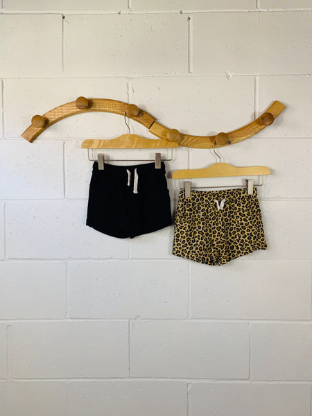 Black + Leopard Shorts Bundle, 2 years