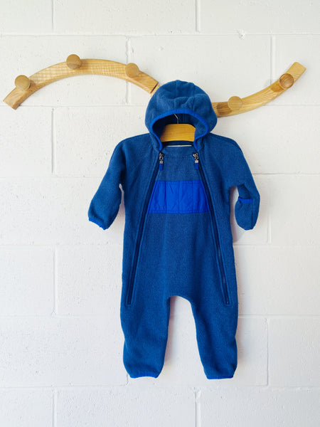 Navy Ursus Fleece Bunting, 6 months