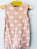 Parade Organics Pink Swans Romperall, 12-18 months