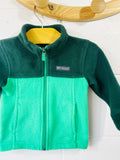 Shades of Green Fleece Zip, 6-12 months