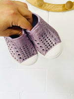 Purple Sparkle Jefferson Slip Ons, size 5 (C5)