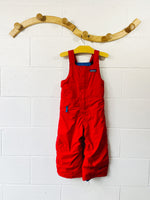 Cherry Red Bib Snowpants, 3 years