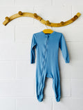 ZippyJamz Dusty Blue Footless Pajamas, 2 years