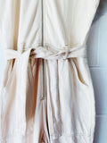 Reformation Cassidy Cream Denim Jumpsuit, Women's XS (size 2)