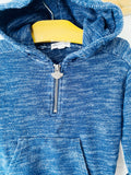 Heather Blue Knit Hoodie, 3 years