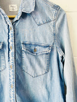 Denim Pregnancy Button Up, Women's SM