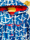 Anchors Away Terry Lined Rain Coat, 6 years