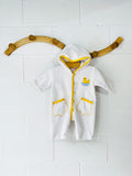 Vintage Ducky Towelling Jumpsuit, 6-9 months