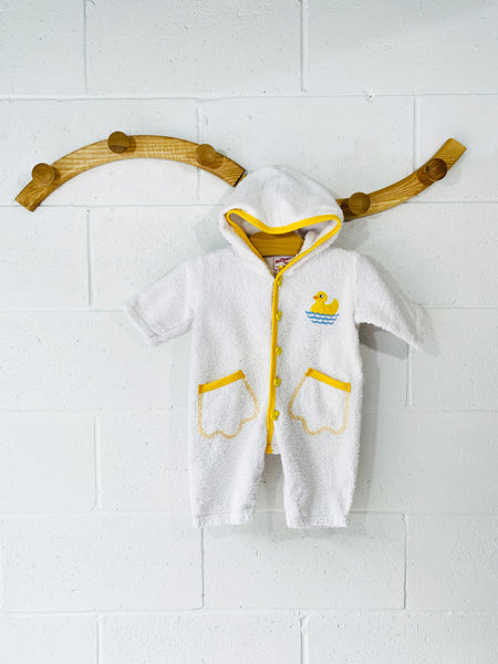 Vintage Ducky Towelling Jumpsuit, 6-9 months