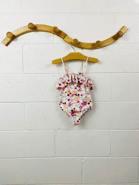 Floral Ruffle Swimsuit, 3 years