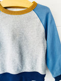 Mustard, Grey and Blues Crew Neck, 2-3 years (XXS)