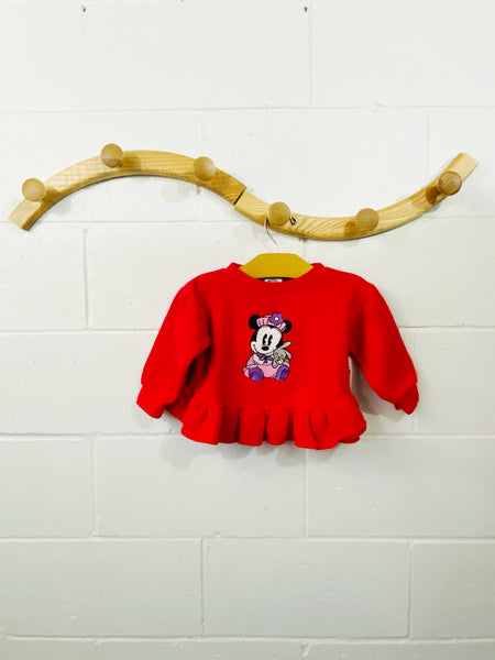 Vintage Baby Minnie Peplum Sweatshirt, 18 months