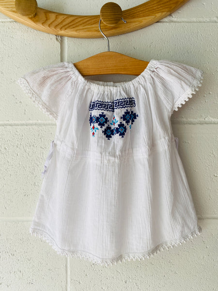 Embroidered Greek Top, 2-4 years (MED)