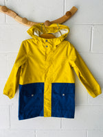 Navy + Yellow Heritage Raincoat, 5 years