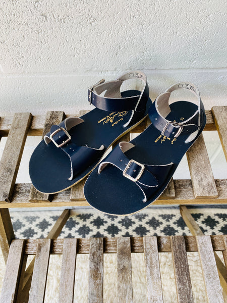 Sun San Navy Surfer Sandals, size 13