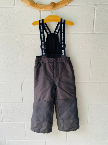 Charcoal Overall Snow Pants, 5 years