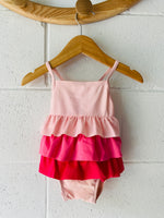 Pink Tiered Swimsuit, 2 years